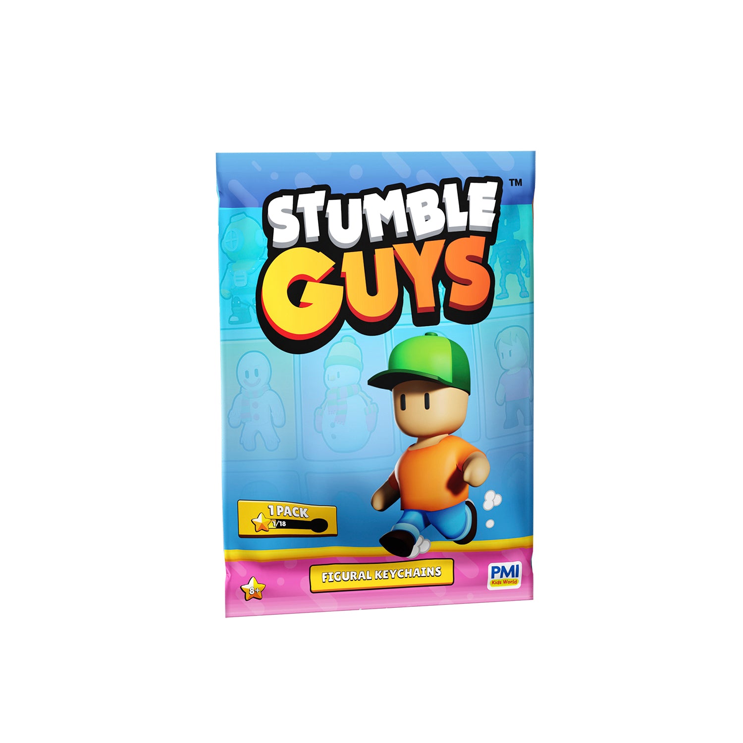 SG8004 - Stumble Guys 2" Keychains 1PK Blind Bag *PRE-ORDER* 1PK Foil Bag - Click Distribution (UK) Ltd